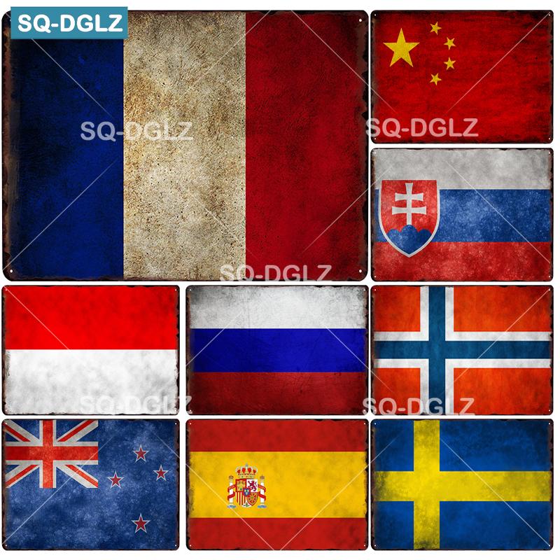 

[SQ-DGLZ] Металлический знак с национальным флагом, винтажный декор для бара, паба, табличка, настенный декор, жестяная вывеска, плакат, подарок