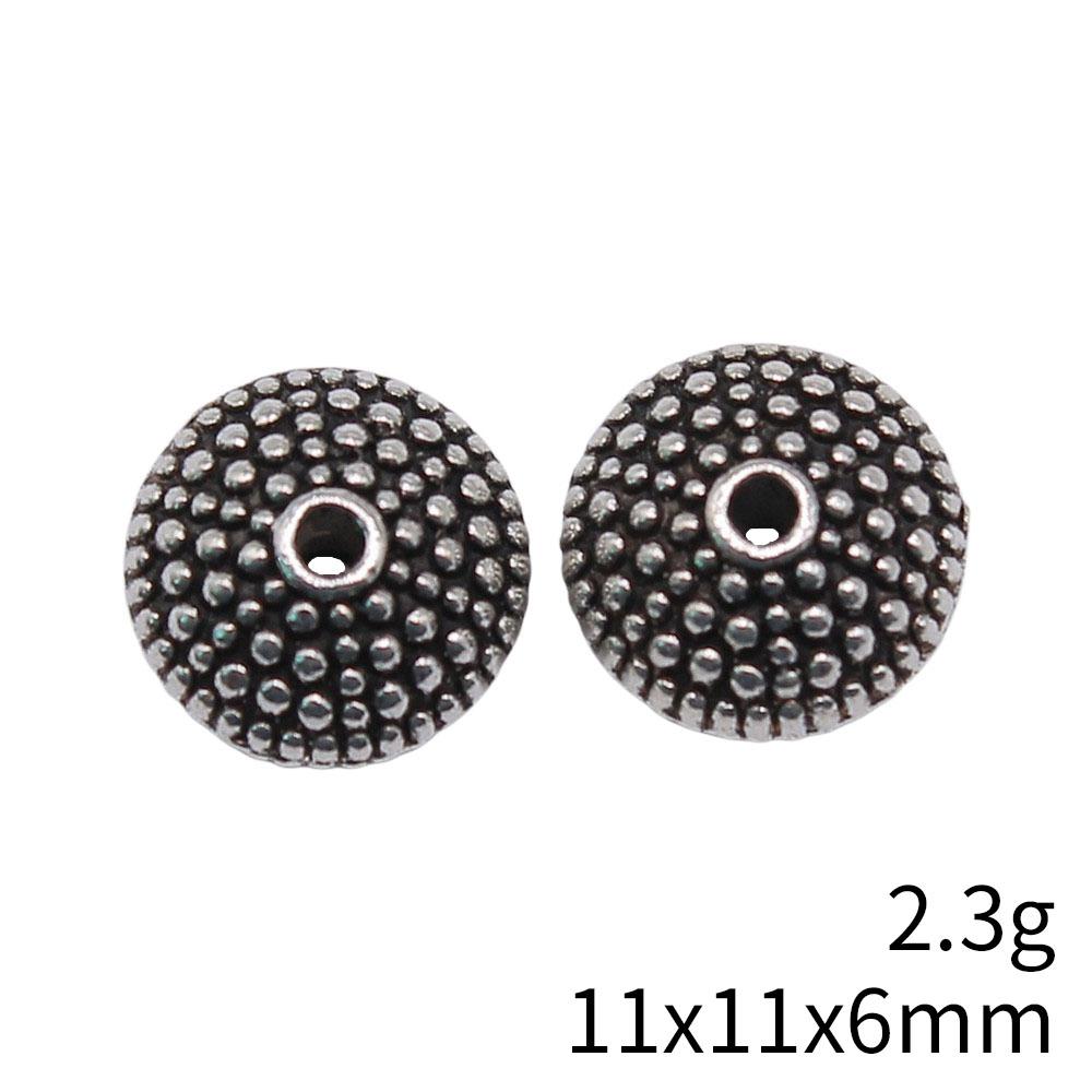 Small Hole Alloy Spacer Beads Multi Pattern Antique Metal Loose Beads For DIY Jewelry Bracelet Making For
