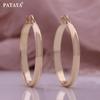 PATAYA Trendige, modische, personalisierte Hoop-Magazin-Stil, große Creolen