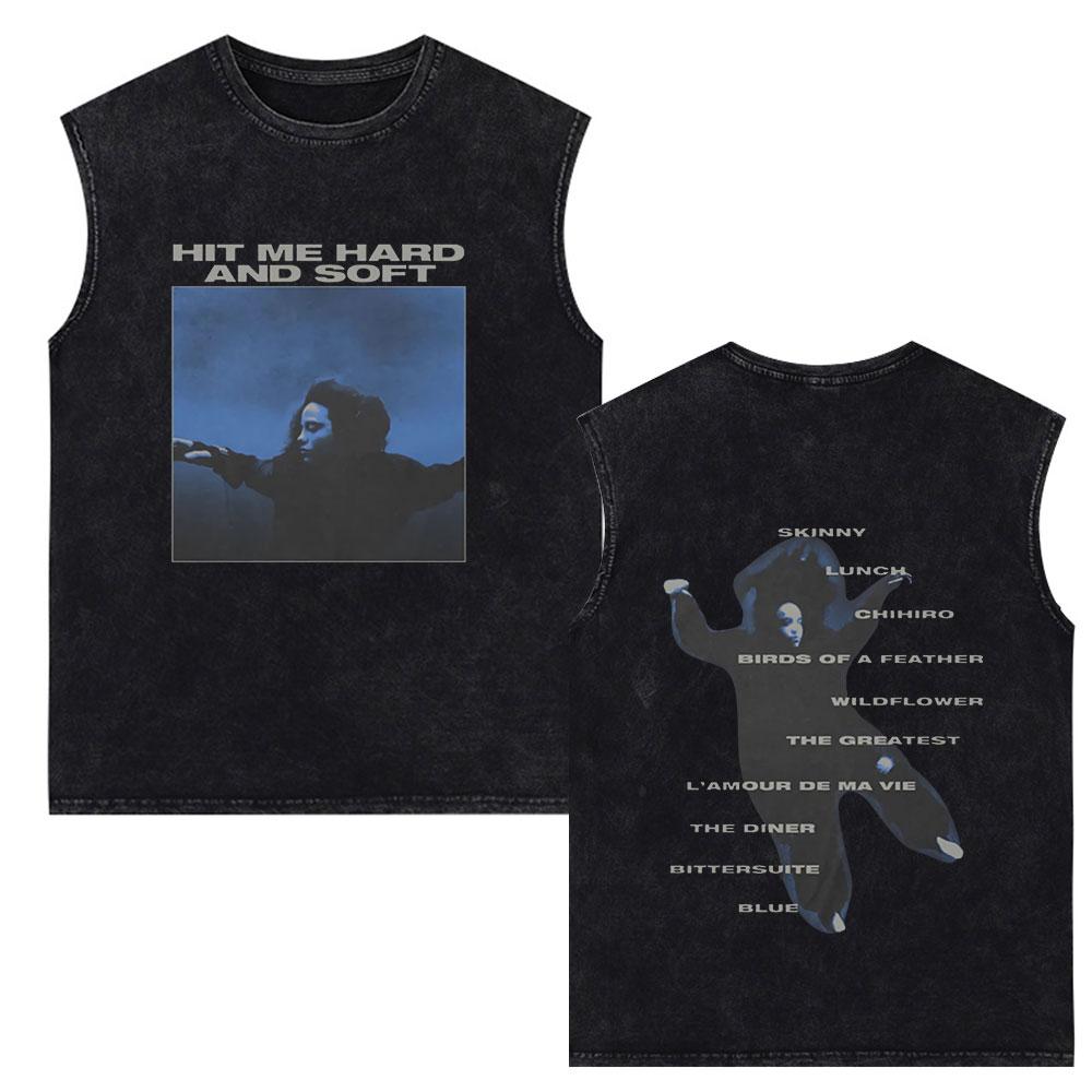 

Hit Me Hard and Soft Tour Винтажные потертые майки для мужчин и женщин, свободная хлопковая майка без рукавов M