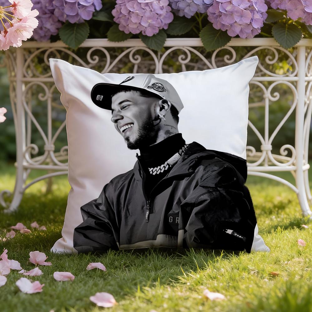 Rapper A-Anuel AA Cushion Cover Home & Car Dual-Scene Pillow Cover: Reversible for Premium Comfort