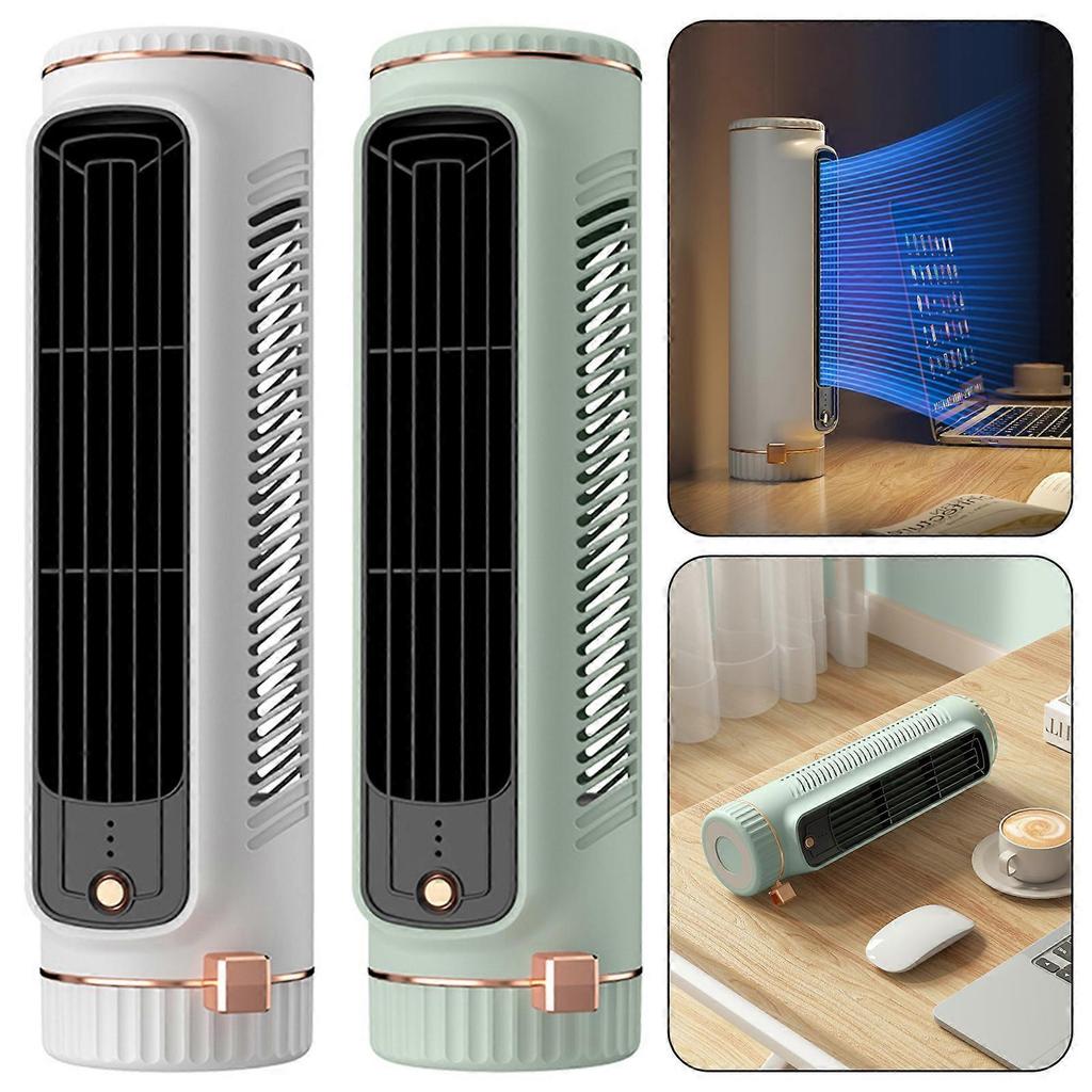 Condizionatore d'Aria Portatile, Raffrescatore d'Aria Personale a 3 Velocità, Ventilatore da Scrivania Multi-uso Verticale/Orizzontale Senza Pale