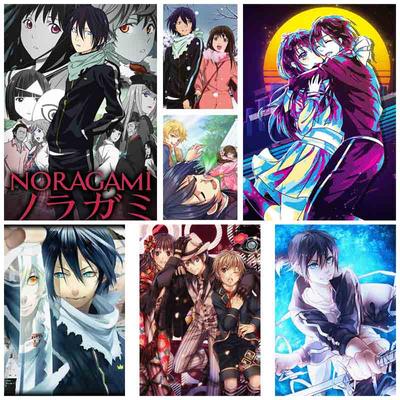 Hot Anime Noragami Posters and Prints High Quality Retro White Paper Poster Art Painting Home Decor Room Bar Cafe Wall Decoration Mural Gifts