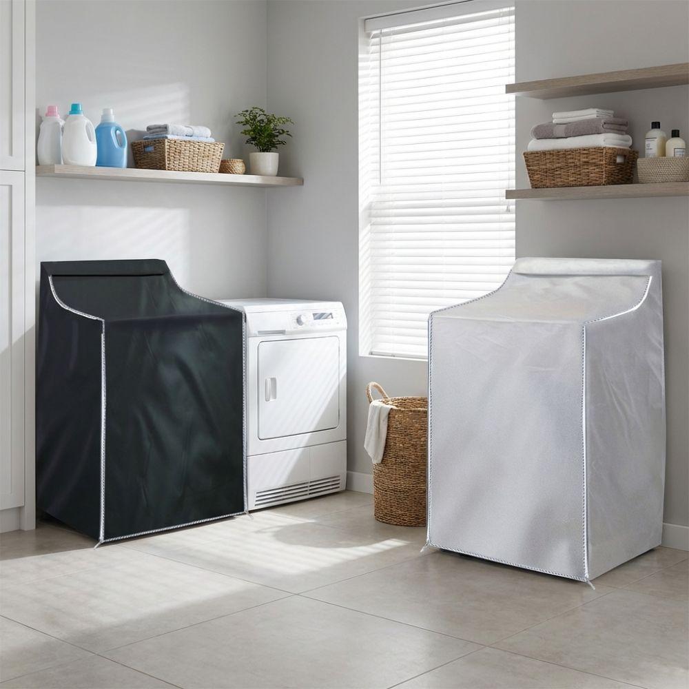 Oxford Cloth Washing Machine Cover Waterproof Universal Protect Sleeve Indoor Outdoor