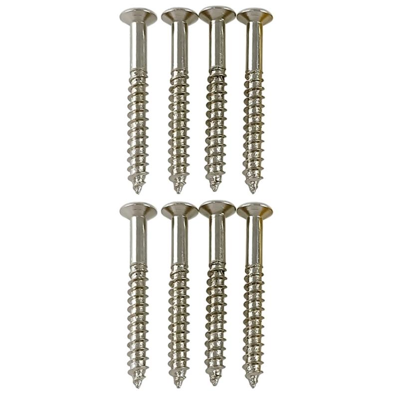 8Pcs Guitar Neck Plate Screws Replacement Electric Guitar Screws Neck Plate Mounting Screws Electric Guitars Part