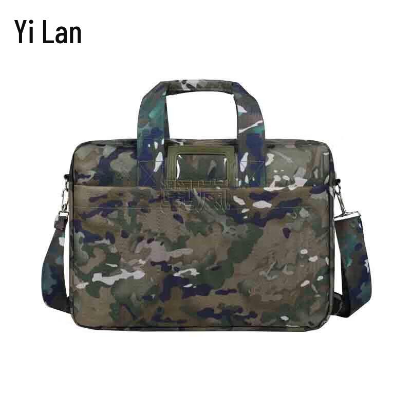 Yilan Camouflage Laptop Briefcase Messenger Bag