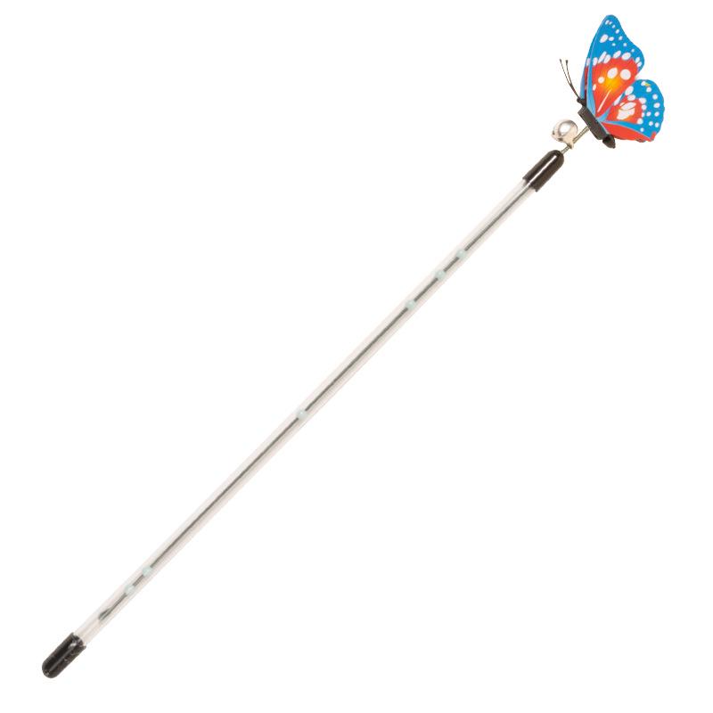 Retractable Telescopic Cat Teaser with Spring Butterfly Toy