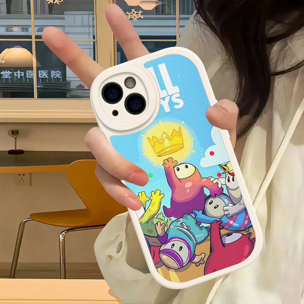 F-Fall G-Guys Party Game Phone Case Hard Leather For IPhone 14 13 16 Mini 15 14 11 12 Pro Max Plus Fundas