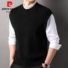 Pierre Cardin Men's Round Neck Wool Blend Knitted Vest