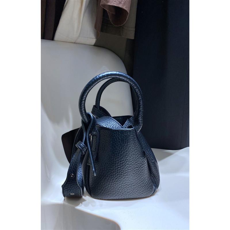 IELGY Macaron Lychee Pattern Bucket Bag Casual All-Match Hand-Carrying Vegetable Basket Shoulder Messen