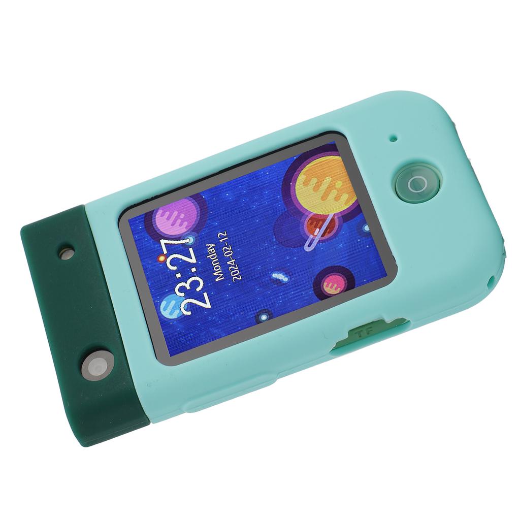 Kinder Smart Phone Spielzeug 2,8 Zoll 180 Grad Klappkamera 1080P Video Tragbar Kleinkind Spiel Telefon Spielzeug Dinosaurier Grün