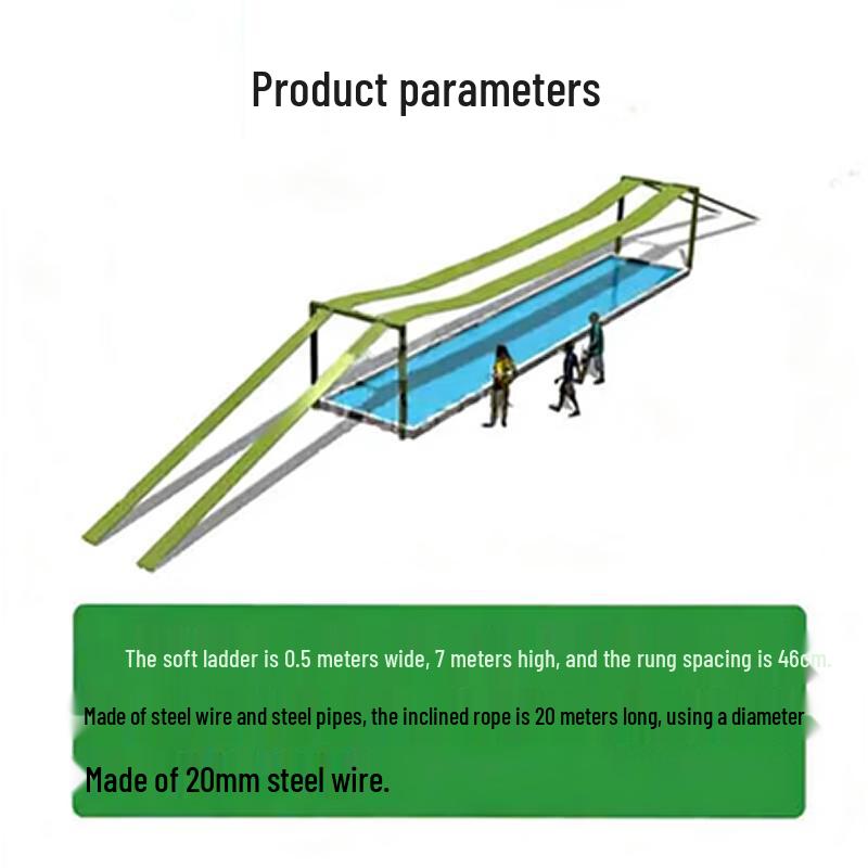 JINGRUIDA Obstacle Course Soft Bridge