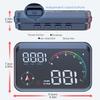 M24 GPS+OBD Car Head Up Display On Computer Speedometer Voltmeter RPM Fuel Level Water Temp Compass Car Accessories With Alarm
