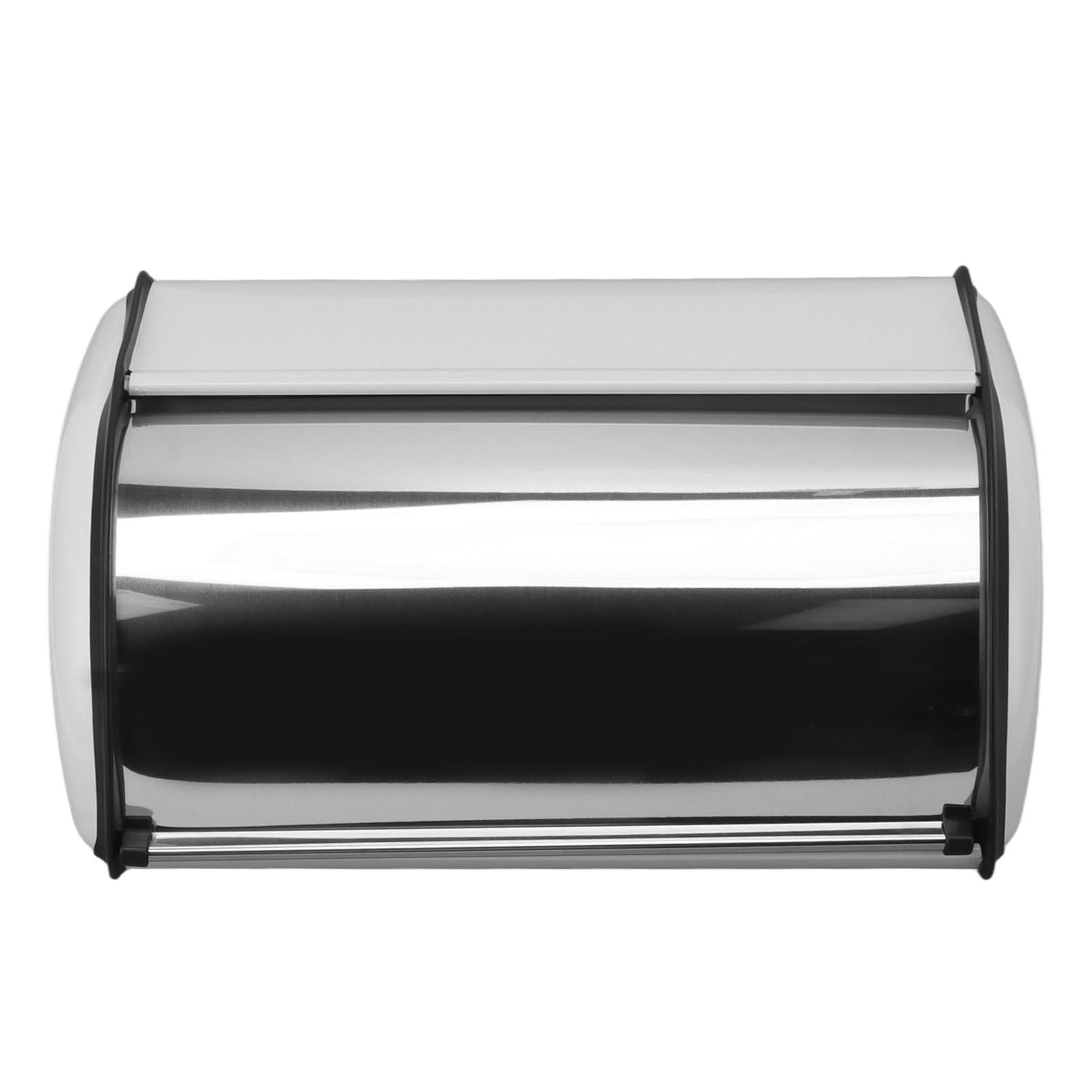 

Iron Bread Bin Durable Bread Storage Container Mirror Polished Bread Bin Storage Case for Home Shop Office White белый