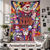 Wall Hanging Tapestry With Custom Name & Text, The Amazing Digital Circus Decorative Tapestry For Bedroom