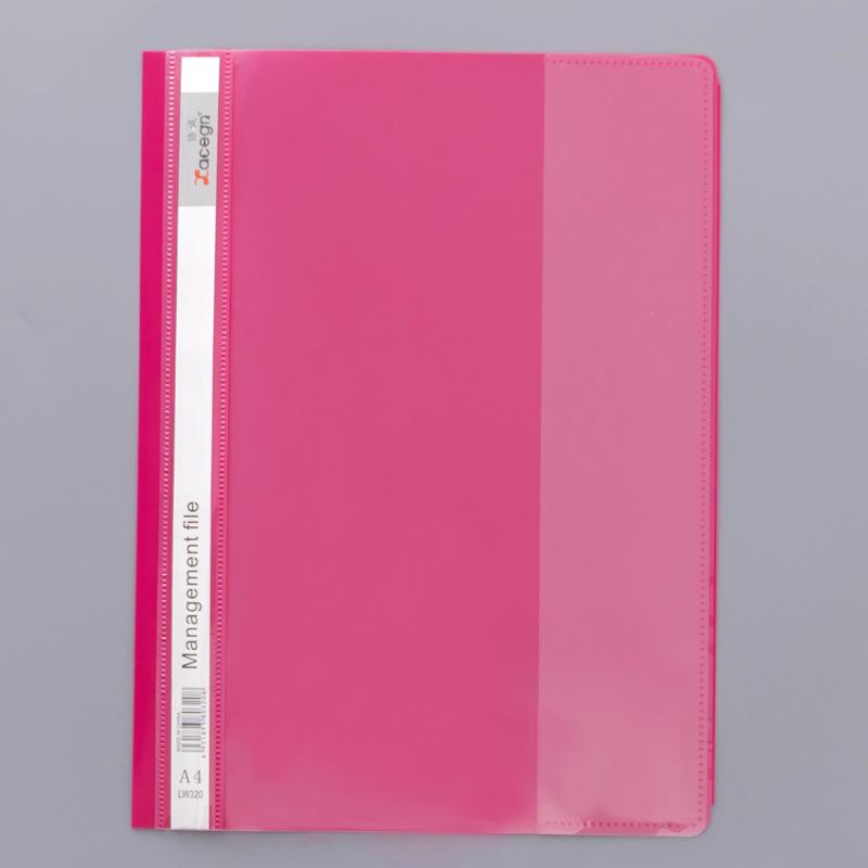 12-Pack A4 2-Hole Punch Transparent Ring Binder Folders for File Storage