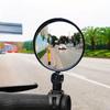 1Pc/2Pcs/4Pcs 360 Degree Electric Scooter Rearview Mirror Rotatable Adjustable Rear View Glass Replacement Wide Angle Convex Surface