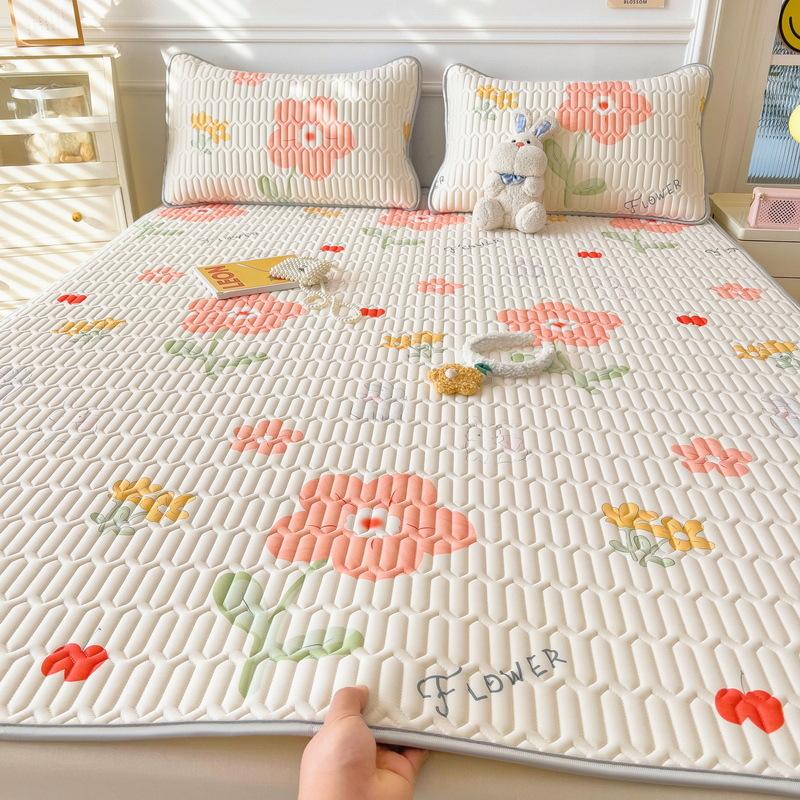 New Cartoon Comic Latex Summer Mat Washable Fresh Baby Ice Silk Summer Mat Child Air Conditioner Soft Seat