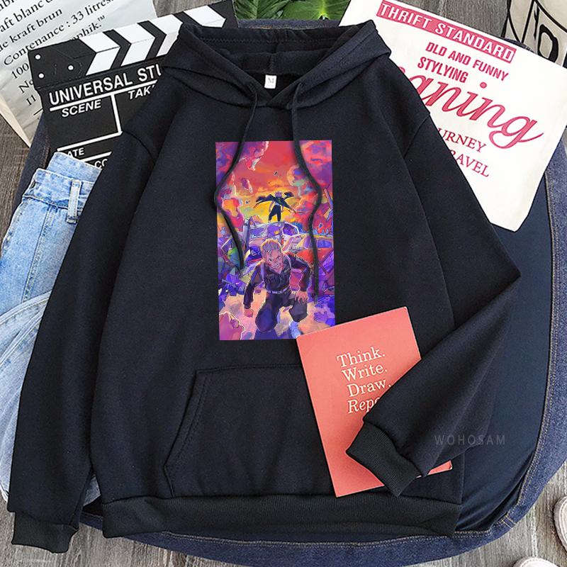 Аниме Tokyo Revengers Косплей Унисекс Толстовки Длинные рукава Смешные Такемичи Ханагаки Манга Плакаты Печатные Свободные Повседневные Толстовки XS чёрный