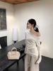Oblique Shoulder Sexy Long-Sleeve T-Shirt - Early Autumn Slim Fit