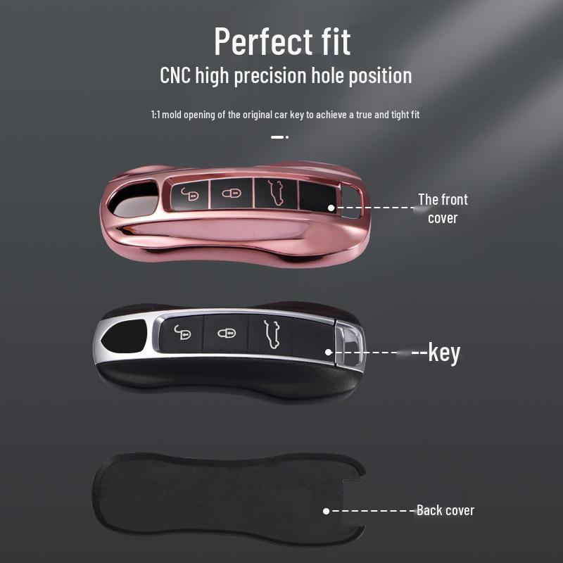 Compatible Porsche Key Case Shell for New and Old Models - 20 Cayenne, 911, Panamera.
