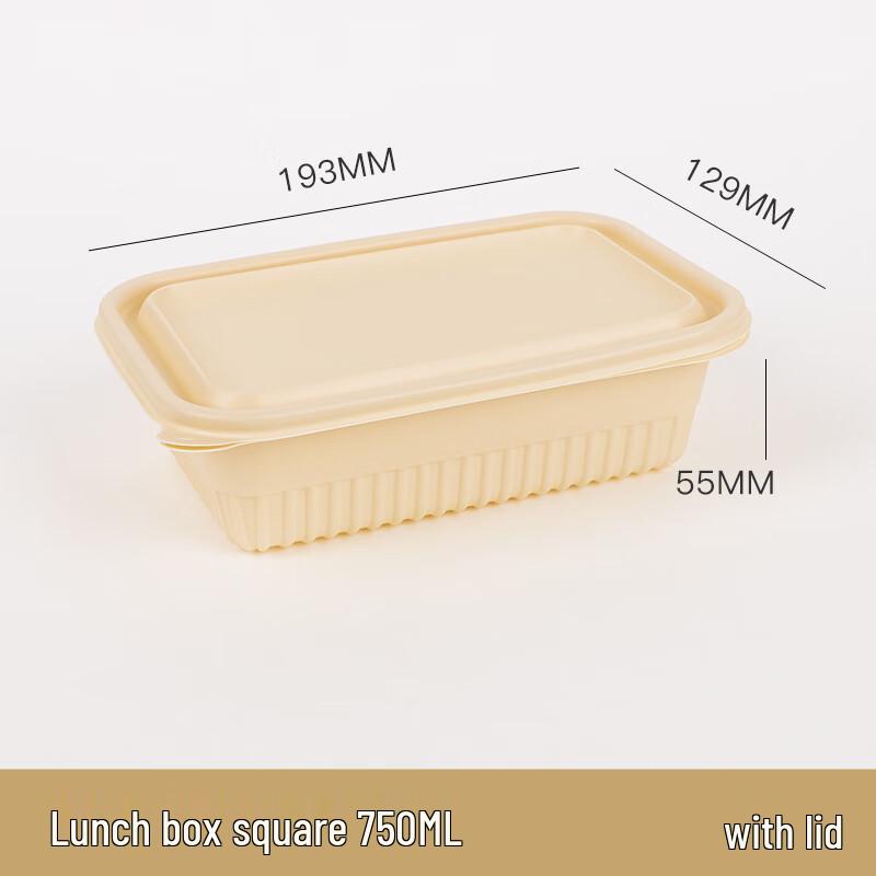 Biodegradable Corn Starch Disposable Takeaway Food Containers