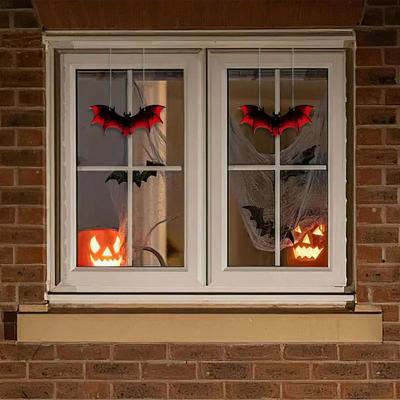 Halloween Window Sun Catcher Halloween Bat Decor For Home Handcrafted Halloween Horror Home Decorations For Home Kitchen