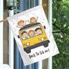 1pc School Bus Garden Flag  Garden Decor Double Sided, Home Decor, Yard Decor, Decor, Lawn Decor, Flag Only (245), Lawn Accent Piece, Garden Decoratio