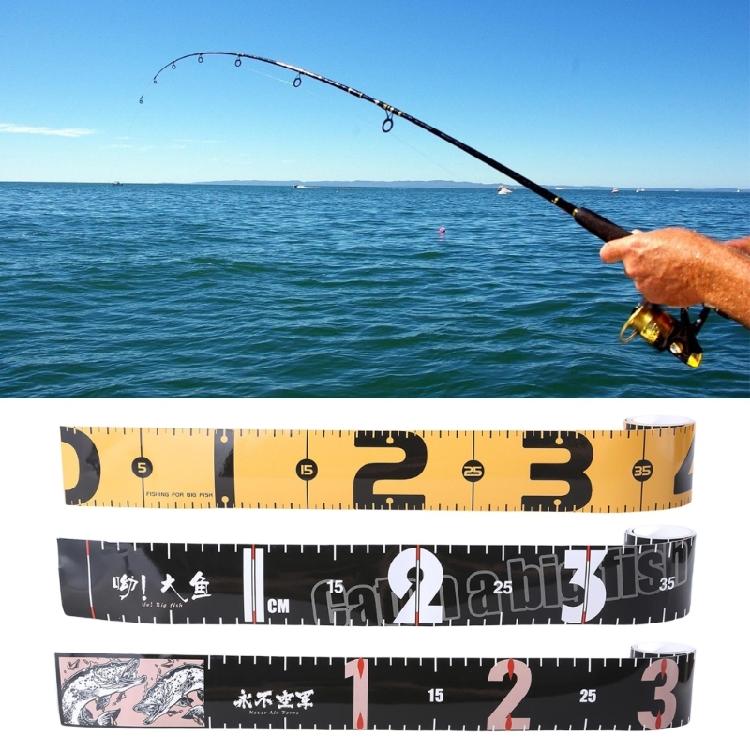 Foldable Fishing Measurement Tape Waterproof Fish Measuring Ruler Sticker Decals Tape Fish Ruler Sticker Easy to Use