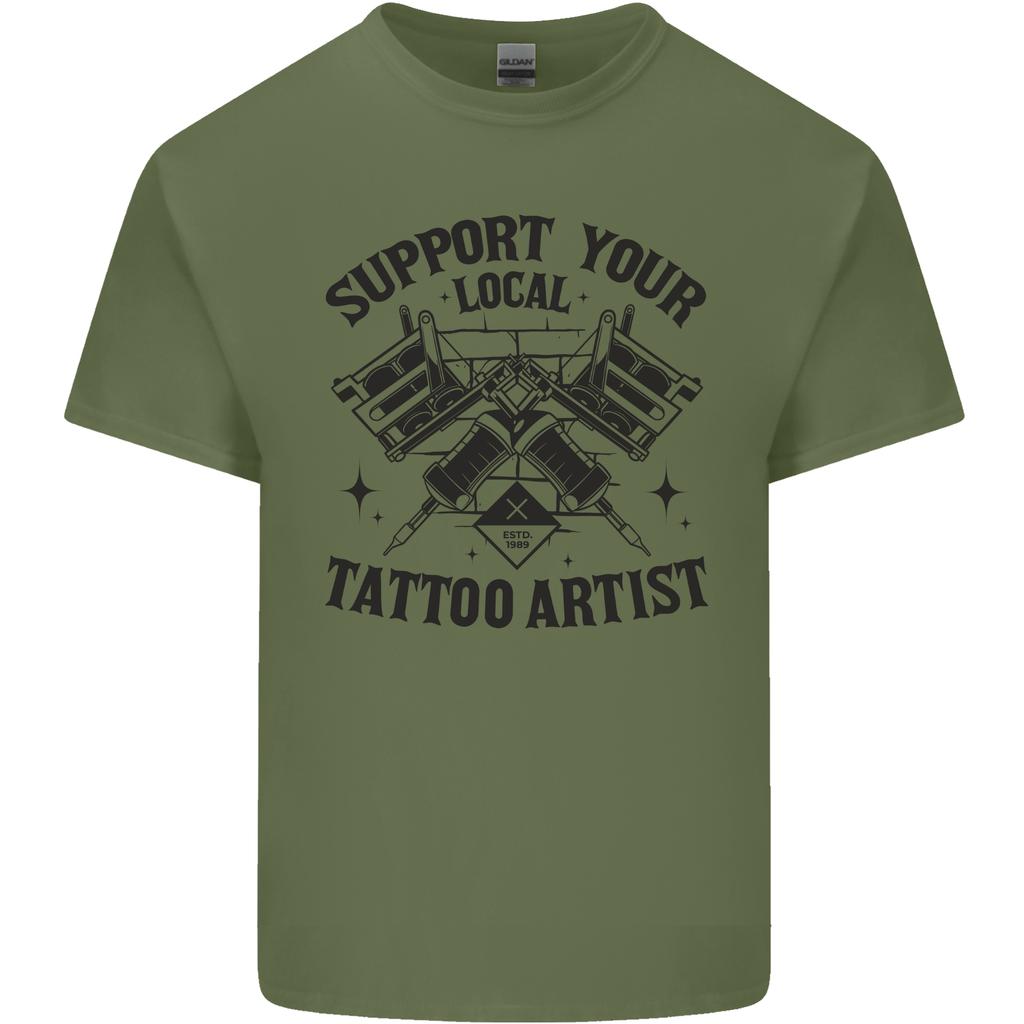 Support Your Local Tattoo Artist Tattooist Unisexs Light Cotton TShirt