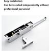 Zinc Alloy Door Lock Mechanical Door Handle for Cold Storage, Refrigerator, Freezer & Oven, Chrome Finish, Ambidextrous, Easy To Install