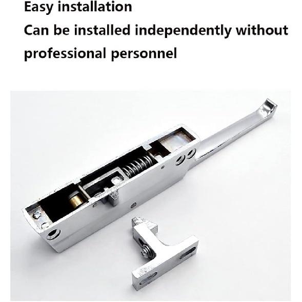 Zinc Alloy Door Lock Mechanical Door Handle for Cold Storage, Refrigerator, Freezer & Oven, Chrome Finish, Ambidextrous, Easy to Install
