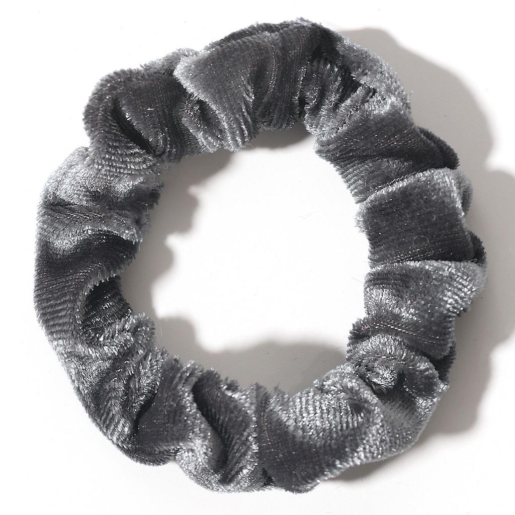 Bell Fashion Velvet Hair Ties: Classic High-Elasticity, Soft Touch In Solid Colors