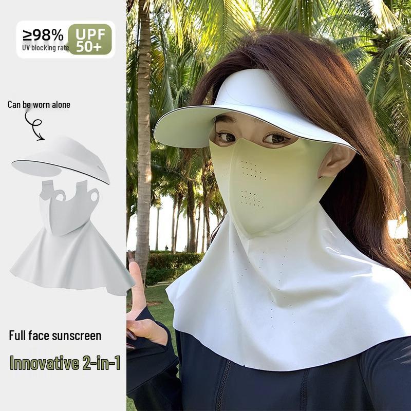 Mască Facekini de Ciclism din Mătase de Gheață, cu Protecție Anti-UV pentru Vară