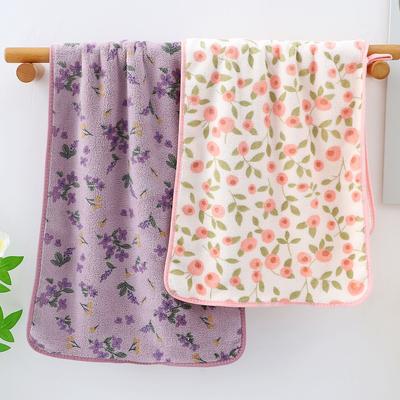 Neues Weiches, Saugfähiges Verdicktes Korallenvlieshandtuch für den Heimgebrauch Niedliches Gesichtstuch zum Waschen und Abtrocknen der Haare