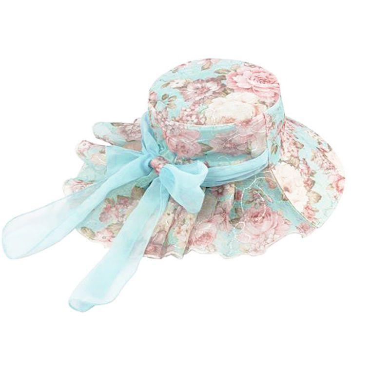 Summer Sun Protection Hat Women's UV Protection Sun Hat Embroidered Lace Cool Hat with Big Edge Beach Hat