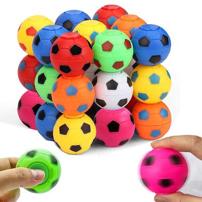 10/20pcs Mini Fidget Spinners Soccer Ball Toy for Kids,Soccer Party Favors Goodie Bag Stuffers,Rotatable Soccer Stress Ball
