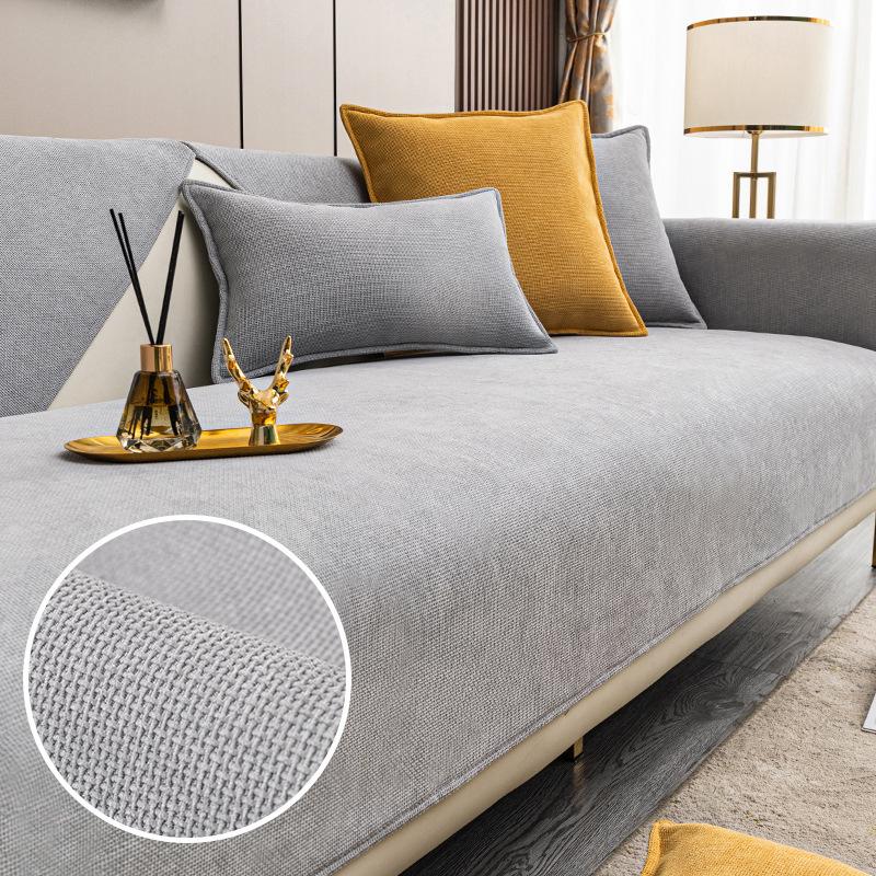 1PC Luxury Chenille Sofa Cover Mat For Living Room Universal Non-Slip Couch Slipcovers L-shaped Sofa Towel Protector Home Decor
