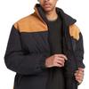 Timberland Colorblock Stehkragen Reißverschluss Langarm Jacke Herrenjacke Schwarz TB0A6G2N001