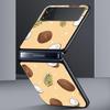 Phone Case for Samsung Galaxy Z Flip 3 4 5 6 7 Folding Black Shell For Samsung Z Flip4 Flip5 PC Hard Cover Summer Coconut