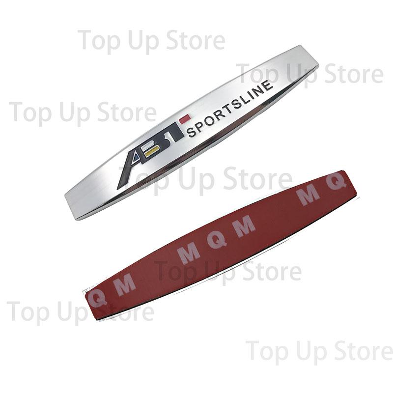 3D Metal Car Styling ABT Sportsline Emblem Sticker Badge For A3 A4 A5 A6 A7 A8 S2 S3 S4 S5 RS Q8 Body Decoration