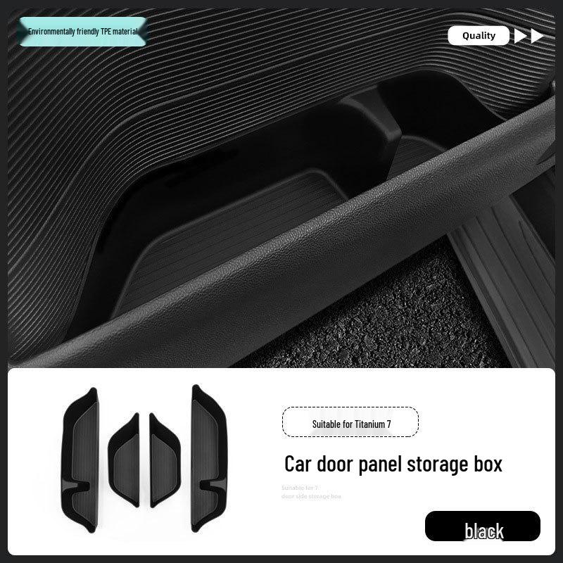 Equation Leopard Titanium 7 Car Door Storage Box - Interior Accessories