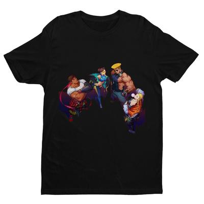 Ryu Chun Li Guile Cammy Musical Fighter Premium Unisex T-Shirt Exklusives Design