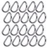 20Pcs D Rings 4x38x23mm Strong Structure Widely Used Elegant Appearance DIY Crafts for Bags Wallets