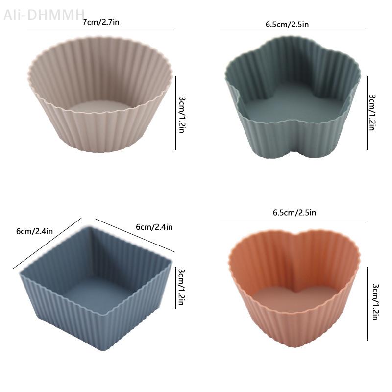 12 Pcs Silicone Lunch Box Dividers Bento Lunch Box Dividers Lunch Dividers Dish Cups Salad Dressing For Kids Lunch Accessories