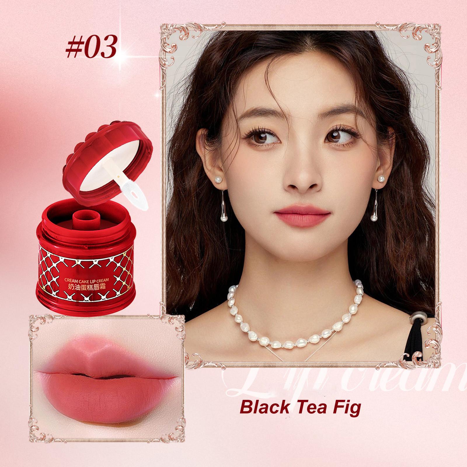 

Strawberry Cake Lipstick, Velvety Smooth Liquid Lipstick, Moisturizing, Stain Free Lip Gloss, Cream Soufflé Cake Lip Cream One Size