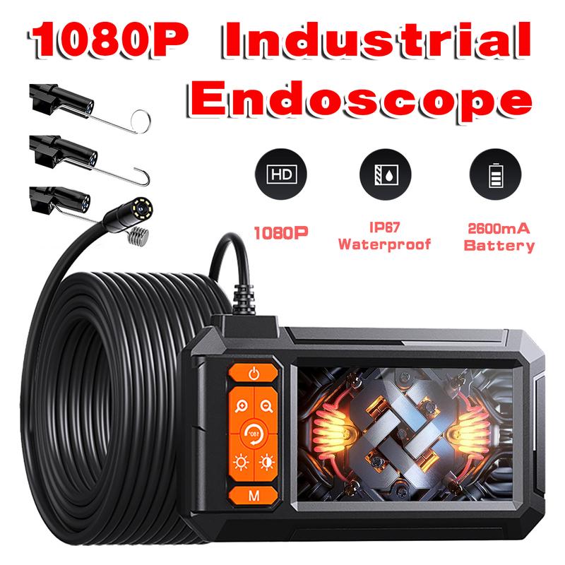 1080P Automotive Boroscope Endoscopic Car Drain Piping Channel Inspection Endoscope Camera Industrial Accessories For Cars 8mm