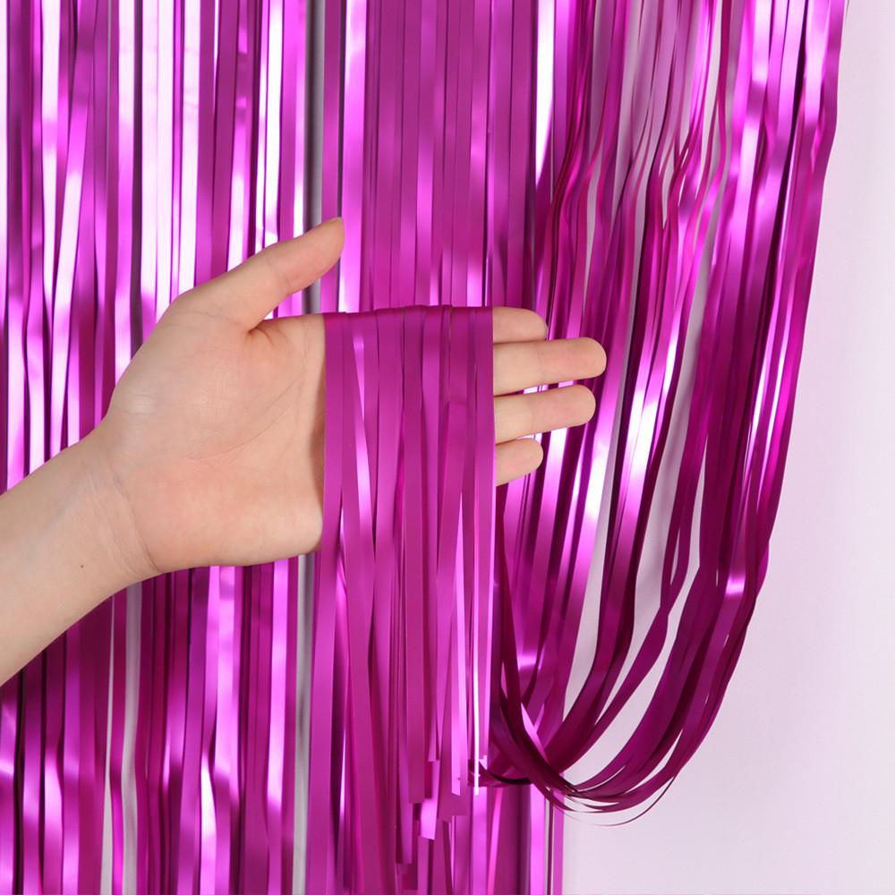 1x2m Elegant Matte Colorful Rain Curtain For Stunning Birthday Wedding Party Decorations