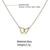 2025 Women's Necklaces Pendants Heart Double Ring Birthday Mom Wife Mother's Day Valentine's Day Necklace Gifts
