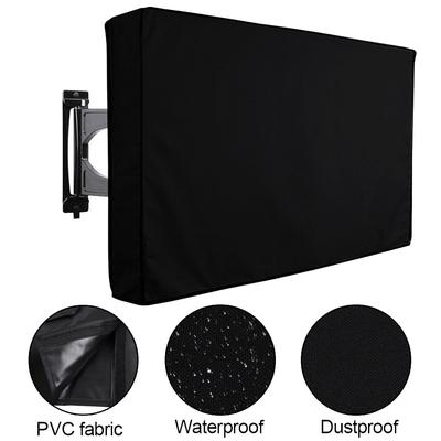 Weatherproof TV Cover for  55-58 Inch Outdoor Flat Screen, Dustproof & UV Protection, Black